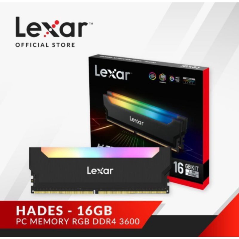 LEXAR Hades RGB 16GB DDR4 3600Mhz Desktop Memory