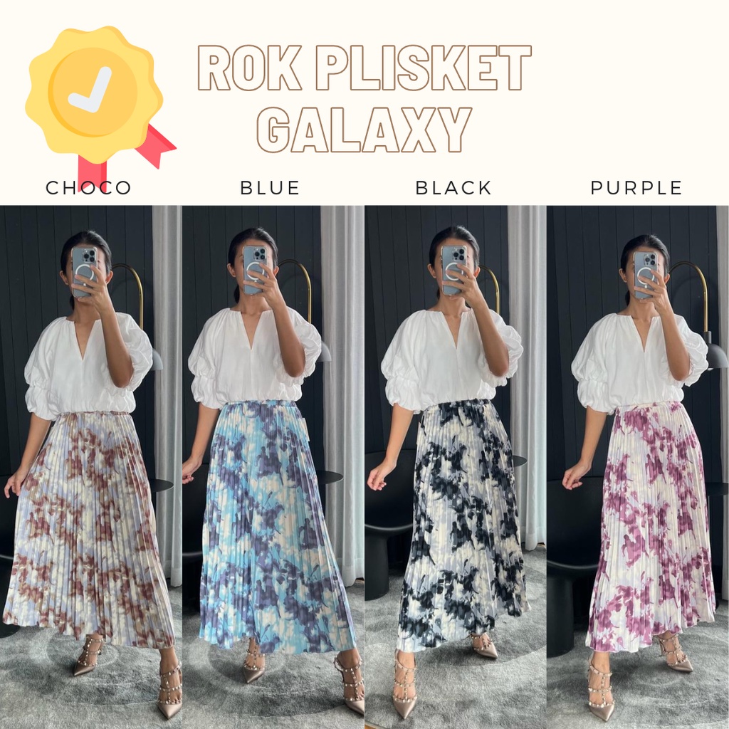 MBL Rok Motif Plisket Bangkok / Pleated Skirt