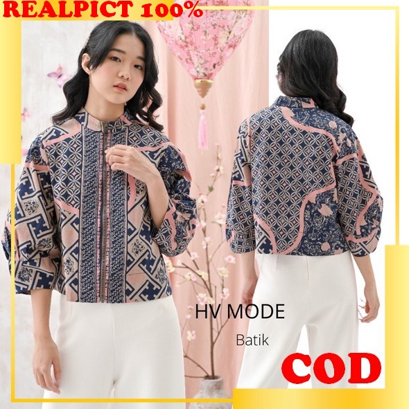 311 Baju Blouse Atasan Batik Wanita Jumbo Big Size Ld 120Cm Xxl Xxxl Blus Baju Ibu Hamil Bumil Batik