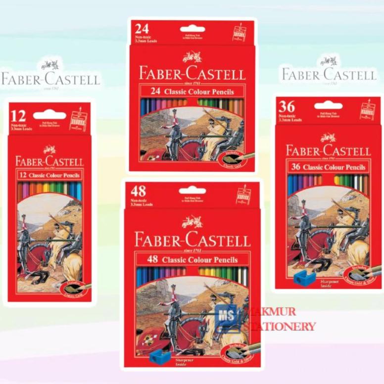 

BISA COD Pensil Warna Faber Castell Panjang Classic 12,24,36,48 Warna