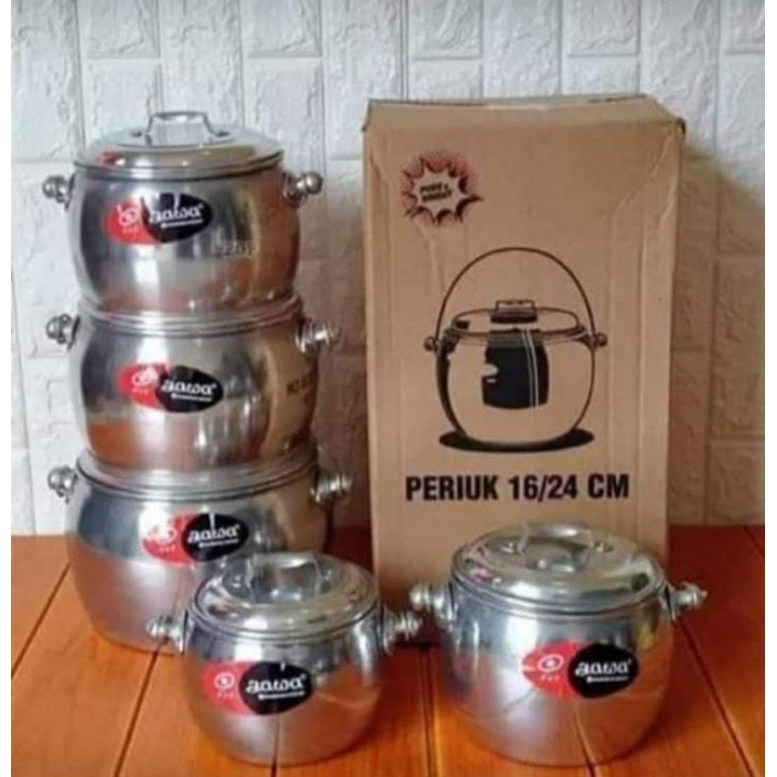 PERIUK JAWA 5PCS | periuk jawa 16-24cm