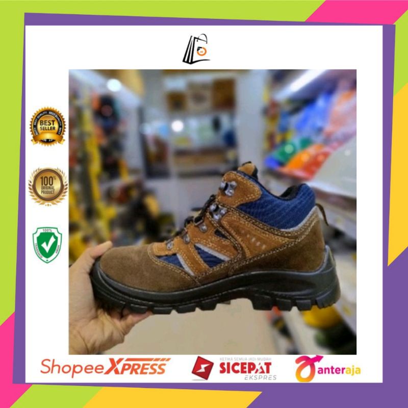 Krisbow Sepatu Safety/Sepatu Safety Shoes Prince 6 Inch/Sepatu Besi/Sepatu Proyek/Kerja