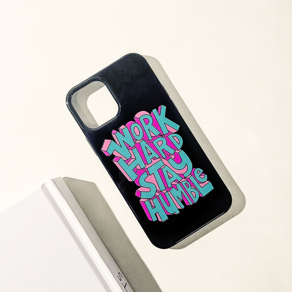 IPHONE Ins Pola Kerja Cocok Untuk Iphone14 14pro 14Plus 14prm Iphone13 13pro 13prm Iphone11 7Plus 8Plus Xr XS 12 Pro Max Empat Sudut Casing Ponsel Tahan Guncangan