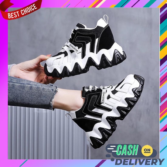 Sneakers Wanita Sepatu Keren Sekolah Polos Remaja Ootd Dewasa Srs Model Kekinian Sr Import Hitam Tal