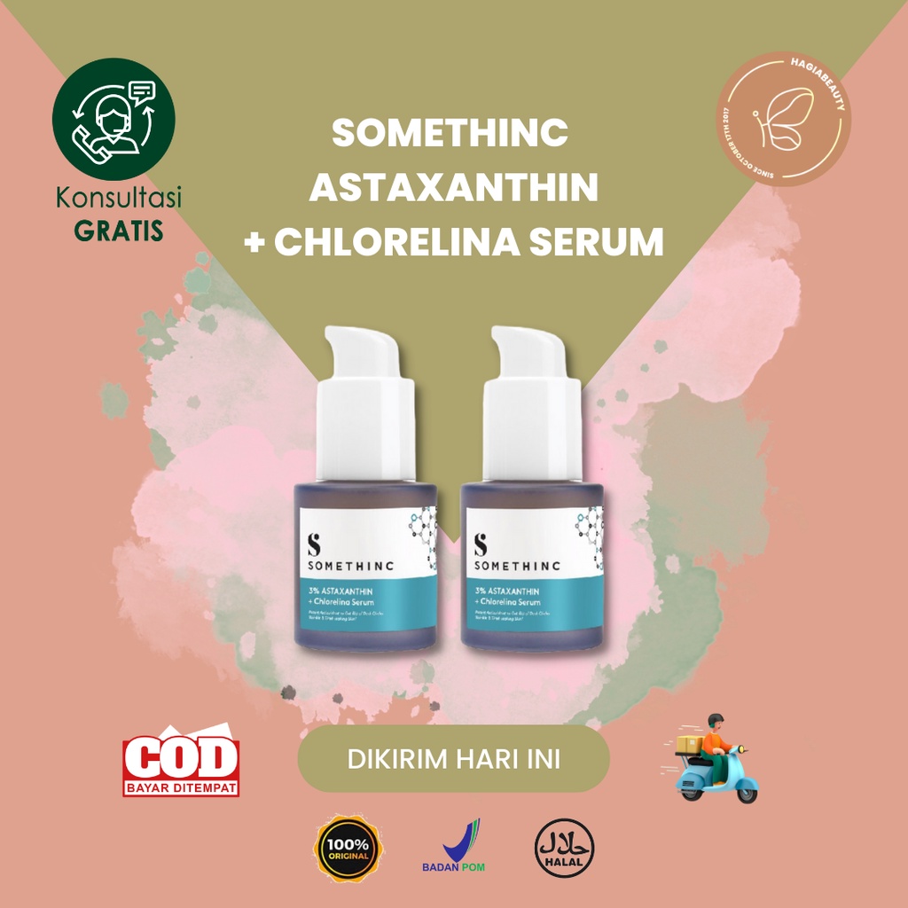 SOMETHINC 3% Astaxanthin + Chlorelina - Serum Solusi Mata Panda &amp; Kulit Lelah