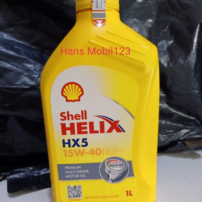 OLI SHELL HELIX HX5 KEMASAN 1LITER ORIGINAL