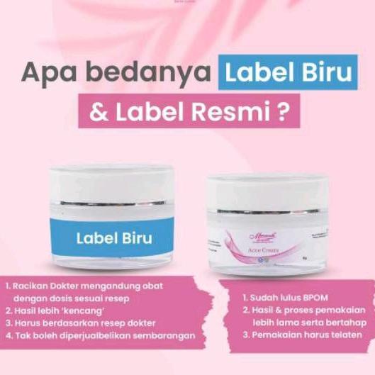 KODE-YR20 [Wajib Konsul] Krim MALAM Marwah Klinik / Label Biru (Hijau)/ Resep dr. Klinik Via E-Clini