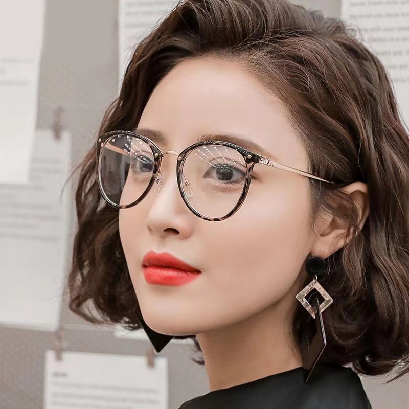 【Bayar di Tempat】 Kacamata Leopard Bingkai Fashion Wanita Frame Eyeglasses