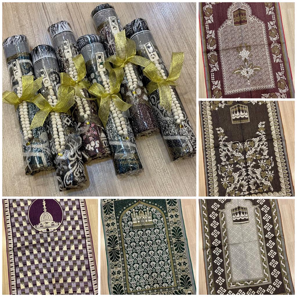 Paket Souvenir Sajadah Tenun Tijarah Lubek + Tasbih Pita