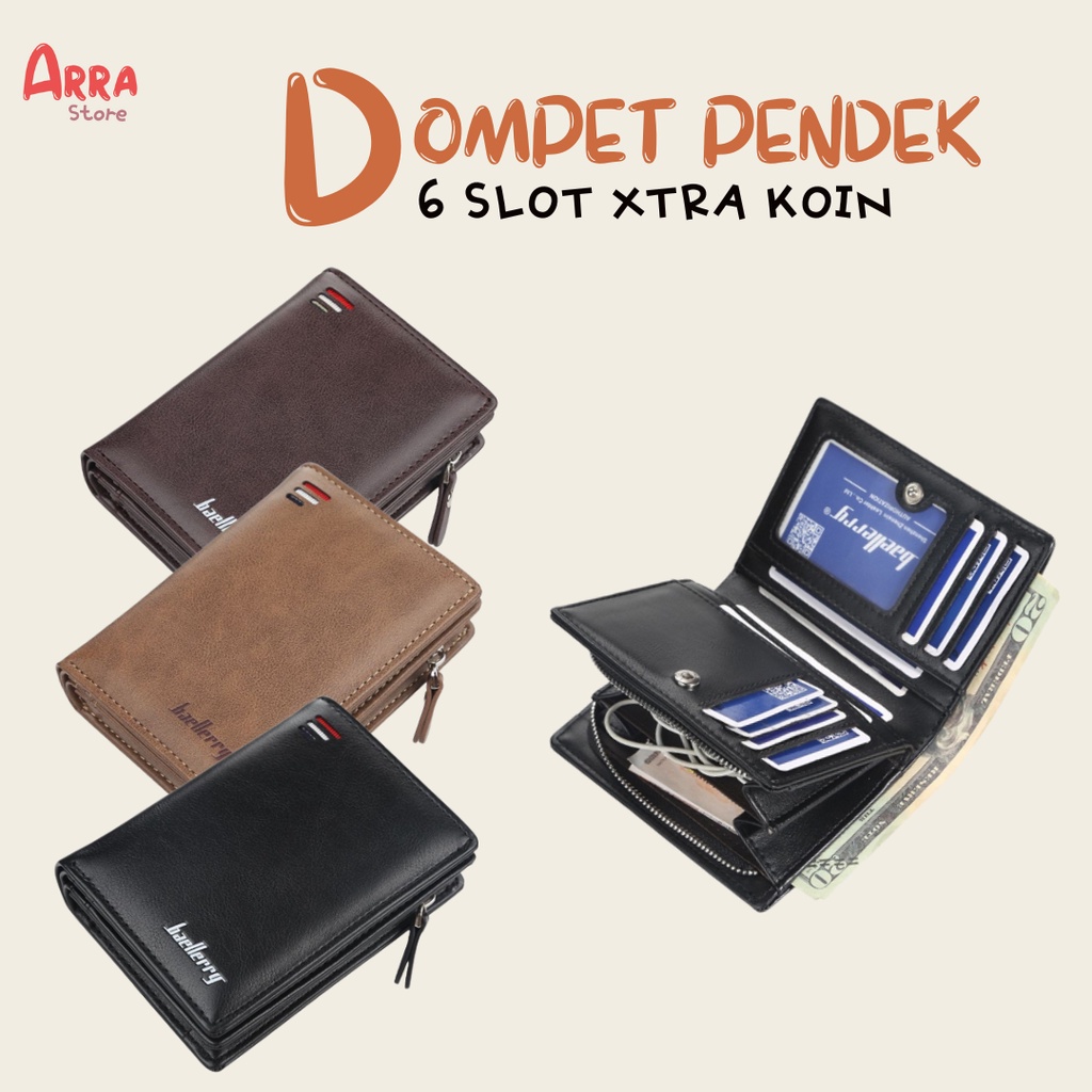 Dompet Lipat Import Pria Wanita Baellerry 7 Slot Kartu Extra Resleting Koin 100% Original (COD)