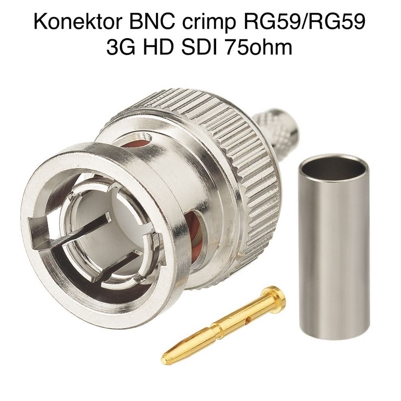 Konektor BNC crimp RG58 / RG59 75ohm high quality HD SDI RG 58 connector 75 di DECpro