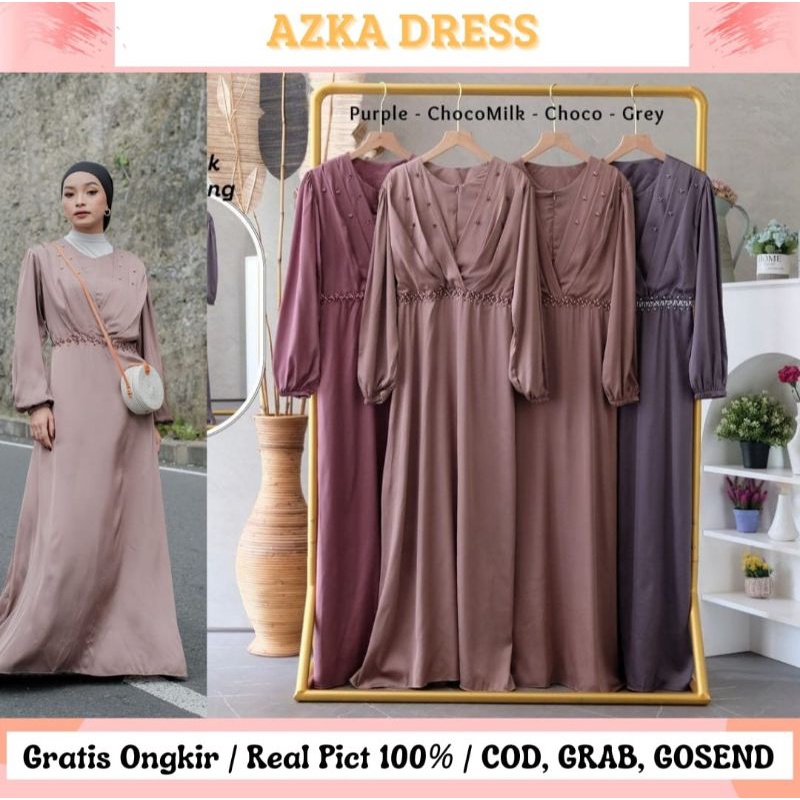 AZKA DRESS / DRESS PESTA / SERAGAMAN / BRIDESMAID / BUSUI FRIENDLY