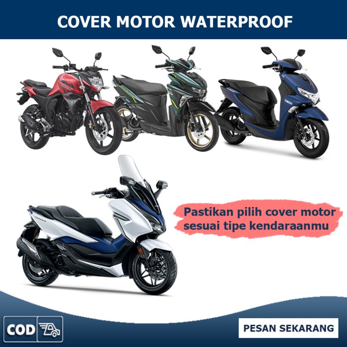 COVER SARUNG MOTOR KAWASAKI KLX URBAN JUMBO ORIGINAL 100% WATERPROOF