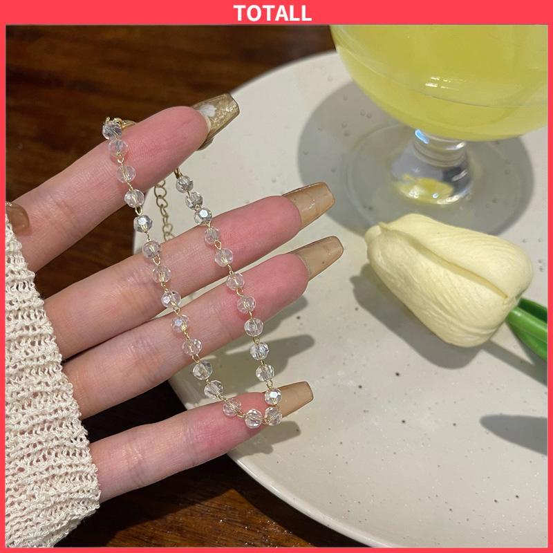 COD Gelang Kristal Fashion Korea Sederhana Wanita Gadis Gelang Perhiasan Aksesoris-Totall