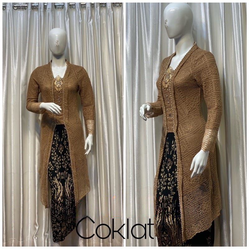 Setelan kebaya kutubaru modern//kebaya kutubaru Tunik tulle//kebaya wisuda//kebaya seragaman pesta//kebaya kondangan