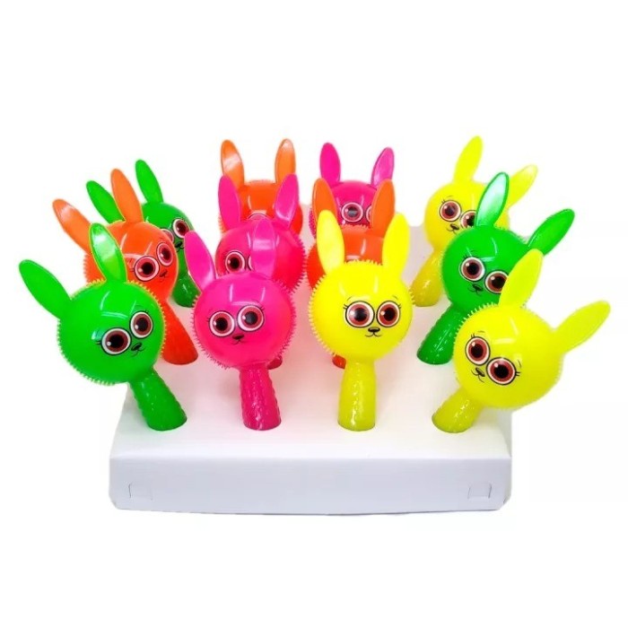 Rubber Stick Toys Boneka Lampu dan Suara Mainan Pencet Toet Toet