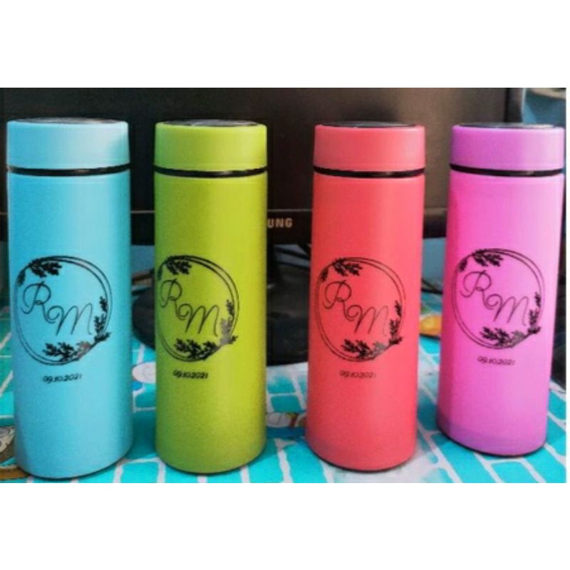 Tumbler Kaca Warna Polos + Sablon