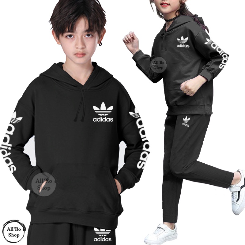 Setelan Olahraga Anak Cewek dan Cowo Unisex Set Baju Senam Jogging Sepeda Lari Usia 1 sd 13 tahun Setelan Hoodie Anak ARS 99