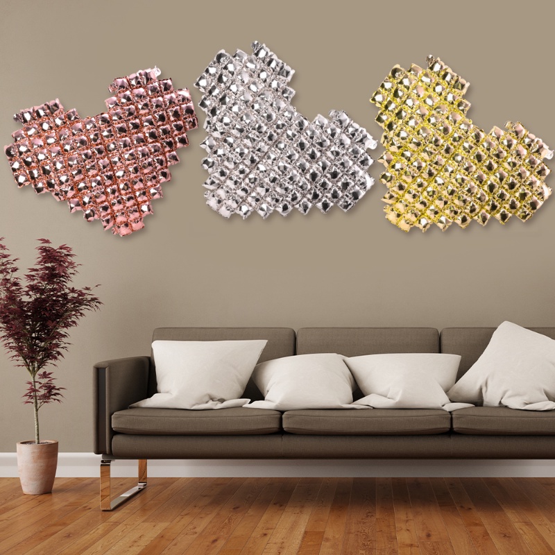 Balon Dinding Latar Belakang Kotak-Kotak Bentuk Hati Love Balon Aluminium Foil Untuk Perlengkapan Dekorasi Pernikahan Valentine