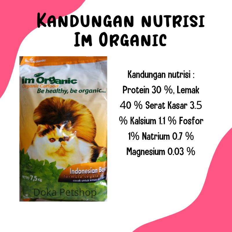 Makanan Kucing IM Organik 1/2 kg