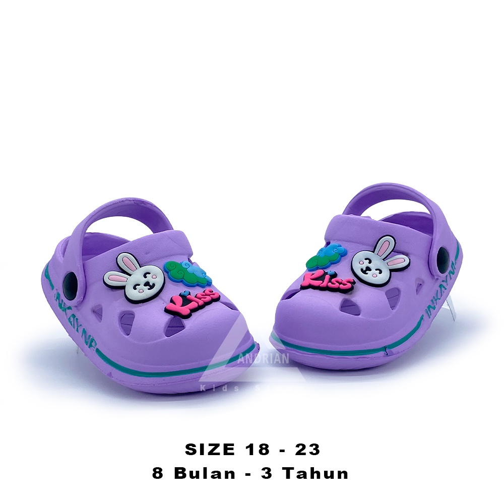 NEW Sandal anak perempuan model baim trendi karakter kiss kelinci