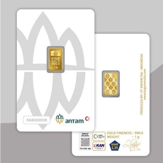 Logam mulia Emas 1 gram /LM Antam Press 1gr