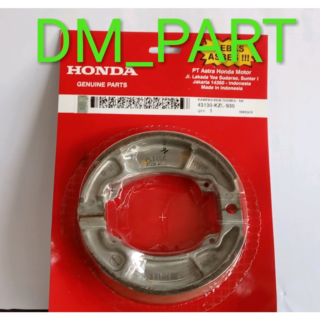 KAMPAS KANPAS REM TROMOL BLK BELAKANG KZL VARIO BEAT SPACY SCOOPY ESP 2018 PCX VARIO 125 150 NEW OLD