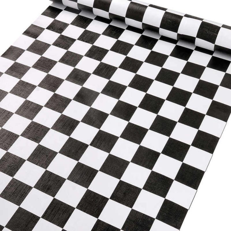 Wallpaper Sticker Dinding Motif Kotak Catur