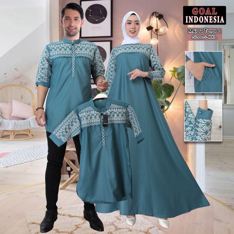 unna_store.2019 / Gamis Kurta Couple Pasangan Terbaru Dan Kekinian Baju Muslim Kapelan Keluarga Suam