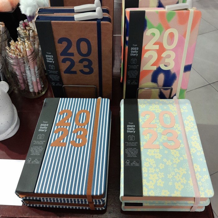 

Agenda Daily Planner Jurnal Journal Typo 2023 Viral Milenial Leather Kulit