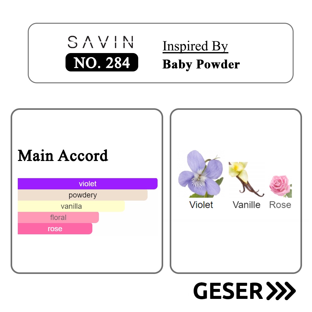 SAVIN PARFUM No. 284 Baby Powder