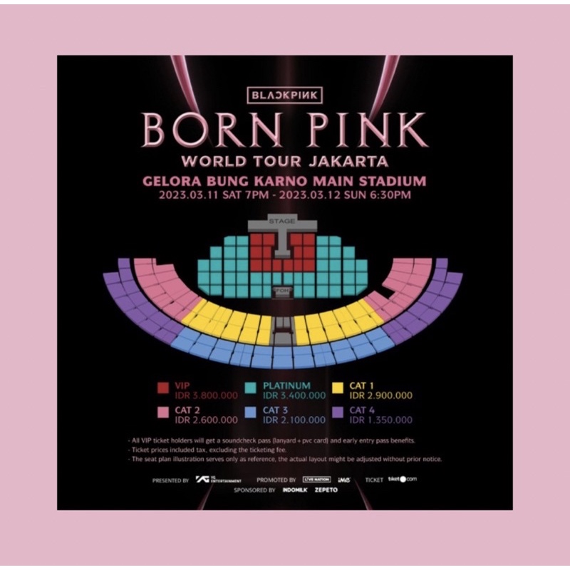 Tiket Konser Blackpink Cat 3