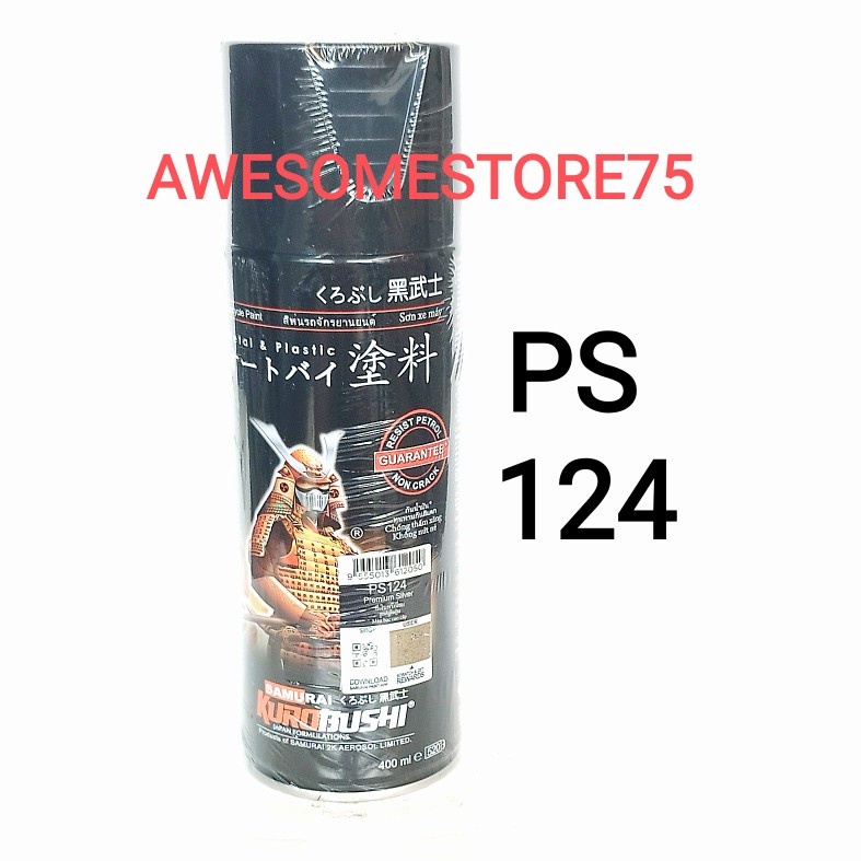 SAMURAI PS124 PREMIUM SILVER Perak PS 124 Cat Semprot Pilox Paint