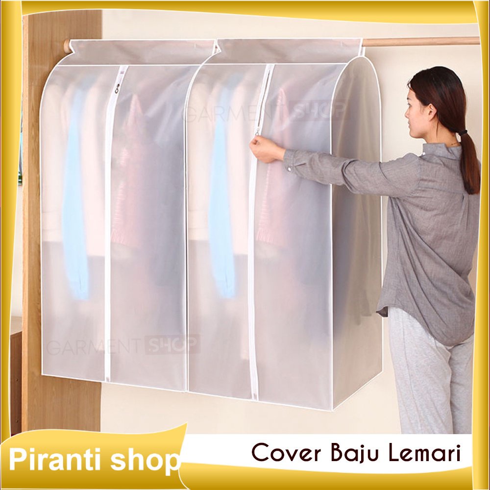 Cover Baju Anti Debu Pelindung Gantungan Jas Pakaian Waterproof gantungan resleting tas anti debu ba