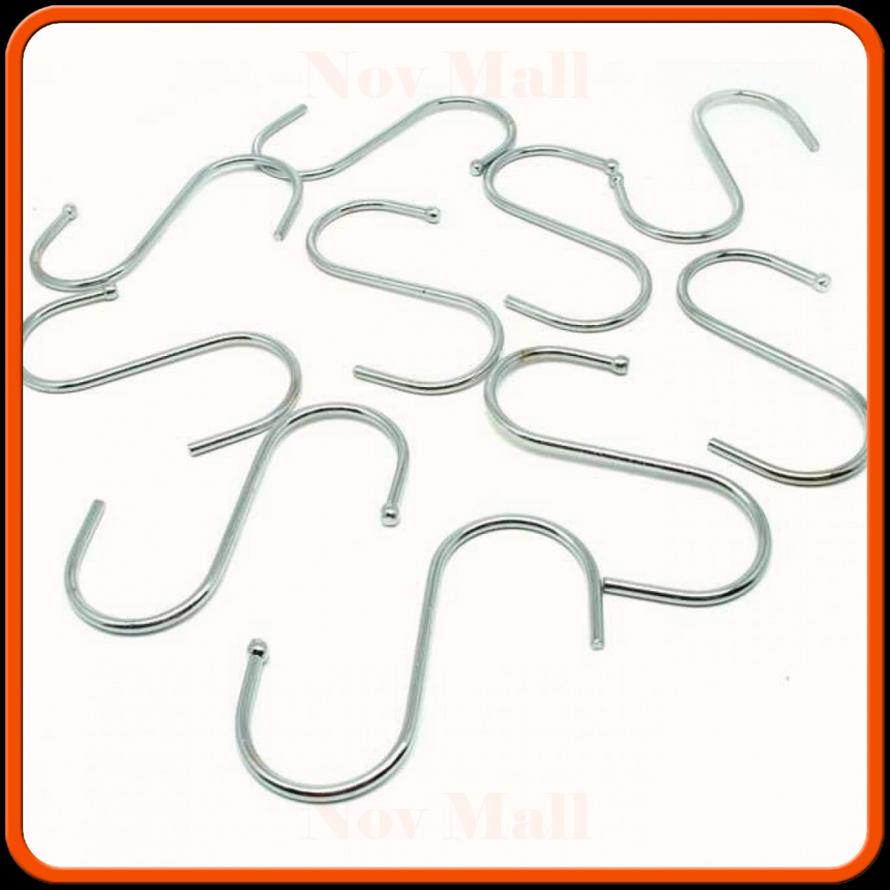 Hanger Gantungan Serbaguna Stainless Steel 10 PCS -ST214