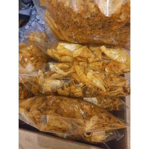 

Keripik Talas Pedas Bumbu Kelapa Kering