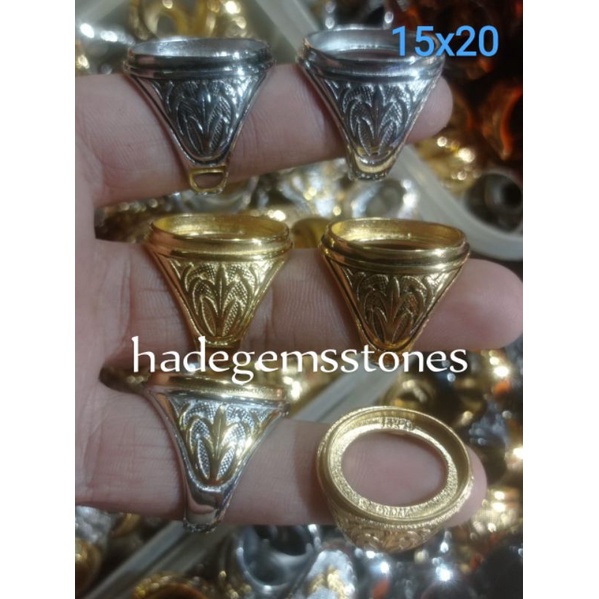 ring emban titanium super kualitas dim 15x20