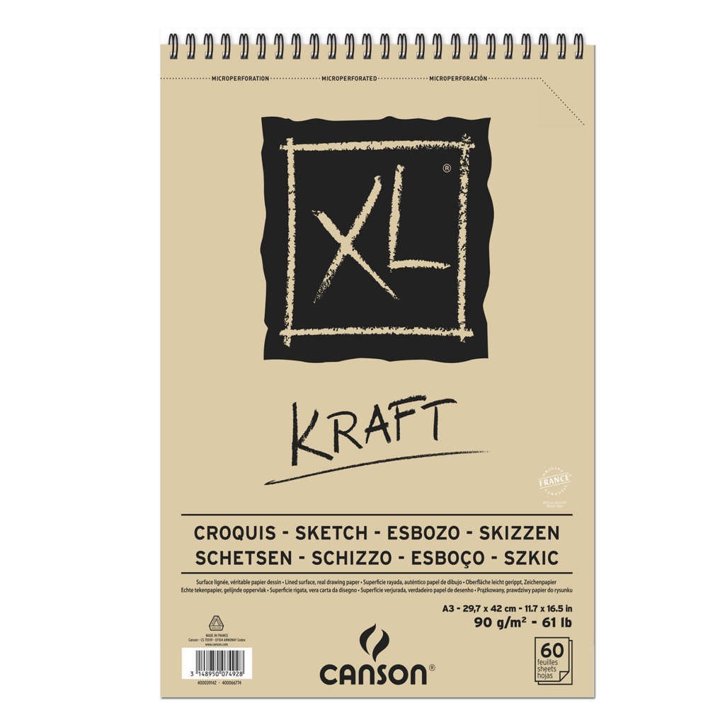 

CANSON XL Kraft 90G | Ukuran A4 | 60 Sheets | 400039142
