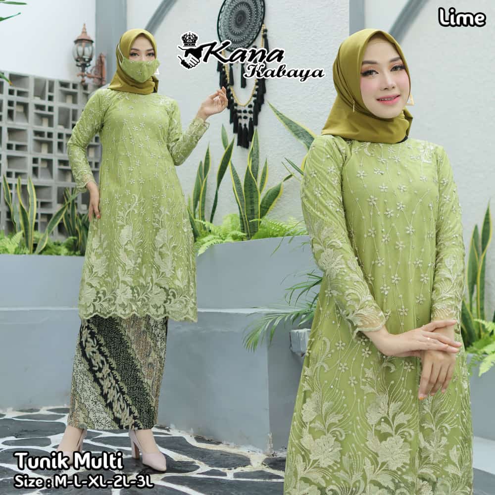 stelan / atasan kebaya tunik kebaya modren kebaya wisuda