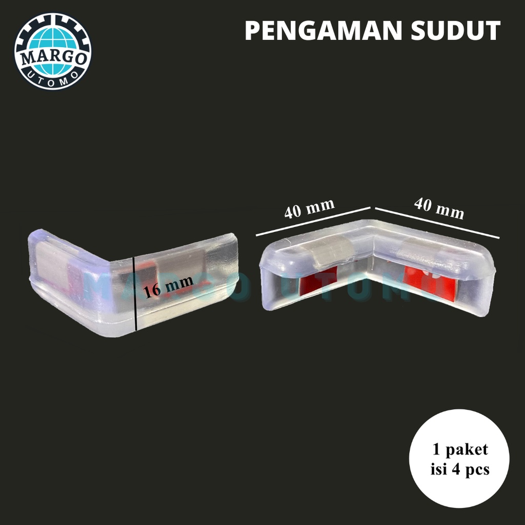 Pelindung Sudut Meja Pengaman Siku Meja Kaca