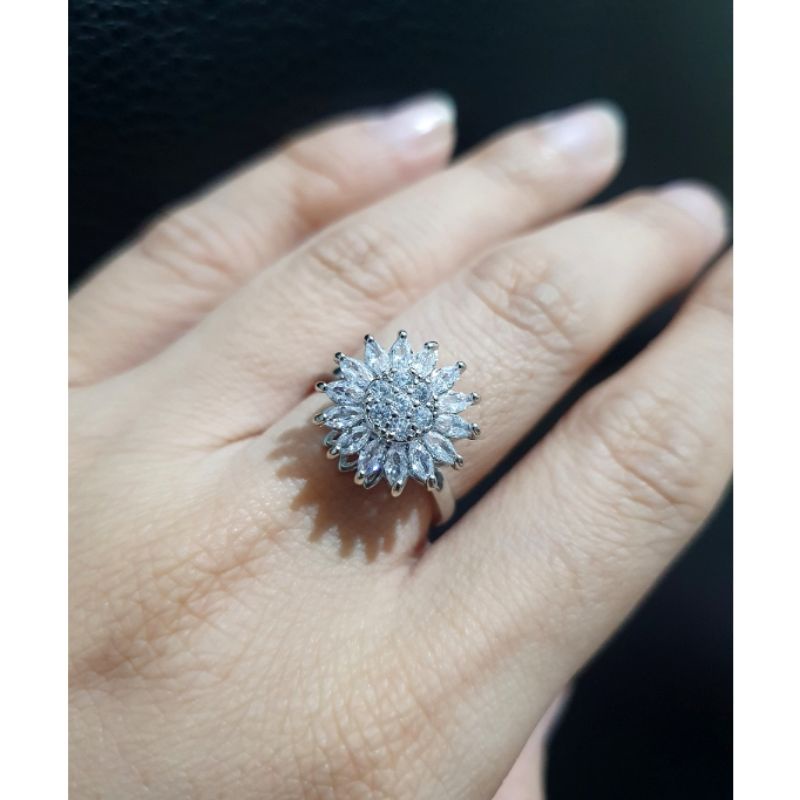 Cincin Zircon Lapis Emas mata kilau mirip emas asli Premium Quality Anti karat anti alergi mata kilau Rc718