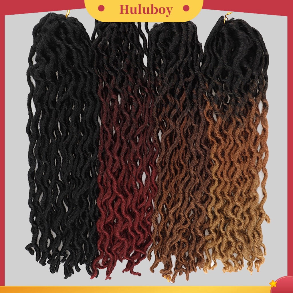 Wig Rambut Kepang Keriting Gimbal Tebal Warna Hitam Untuk Wanita