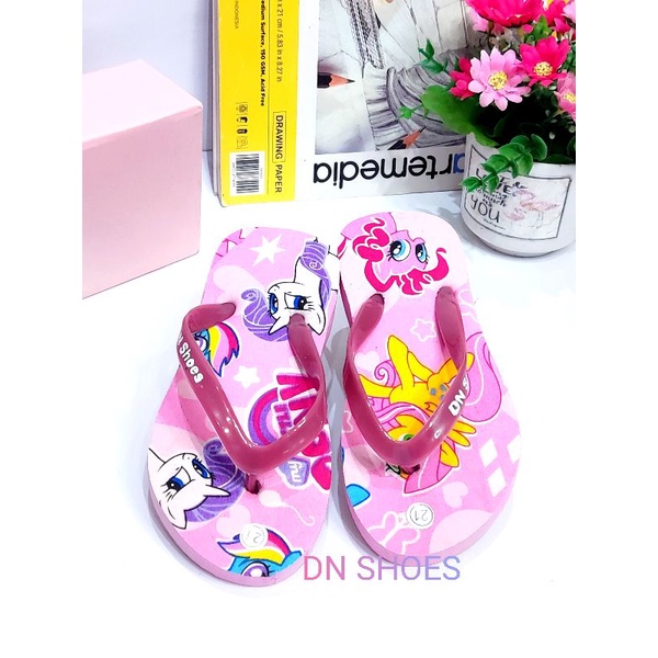 Sandal Anak Perempuan Sandal Jepit anak motif kudaponi pink new