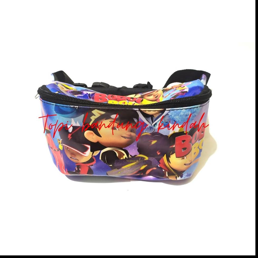 PAKET tas selempang waitsbag boboboy – Topi boboiboy petir anak laki laki solar galaxy frost fire su