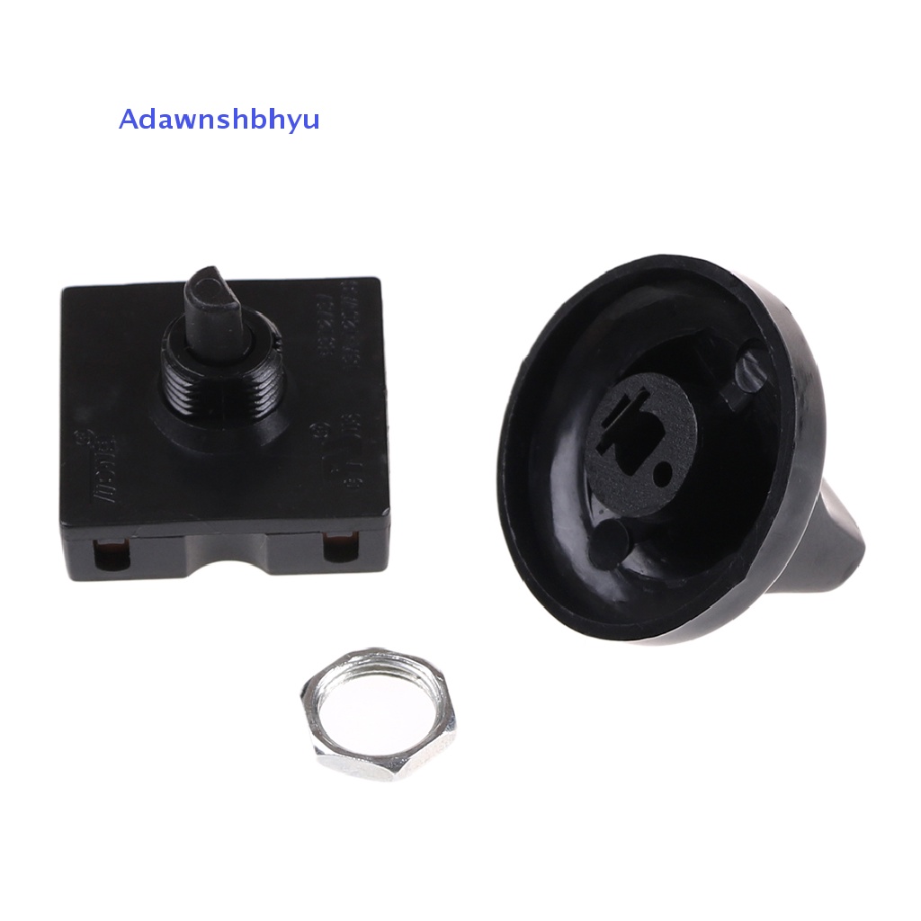 Adhyu Selektor Kipas Angin 4-posisi 3-Speed Rotary Switch Gubernur Dengan Knob 13AMP 120V-250V ID