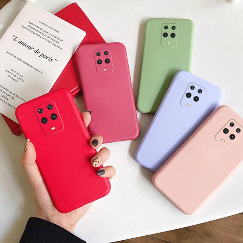 Case Silikon Cair Untuk Xiaomi Redmi Note8 8T 9 9s Pro Max 4G 5G Perlindungan Penuh Shockproof Cover Case