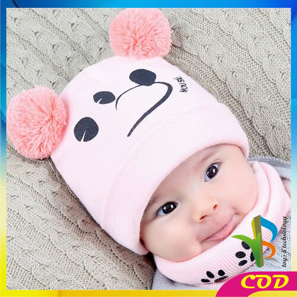 RB-P17-25 Topi Kupluk Anak Karakter Kucing | Bear / Topi Rajut Bayi Korea / Topi Anak Laki &amp; Perempu