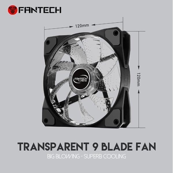 Fantech FC-123 Turbine RGB Fan Casing CPU Komputer