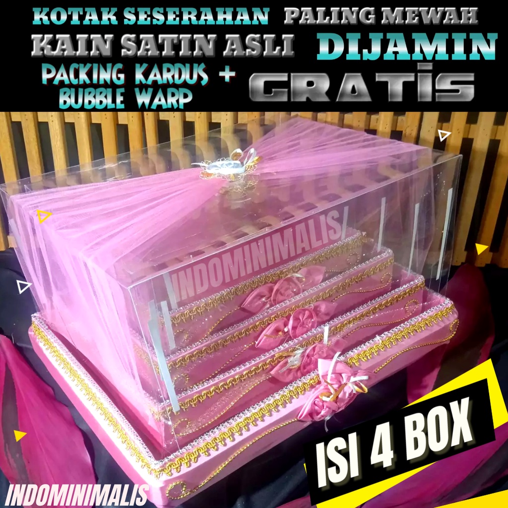 Jual Kotak Hantaran Box Seserahan Pernikahan Mika Perhiasan Parcel Kue Tempat Tas Sepatu