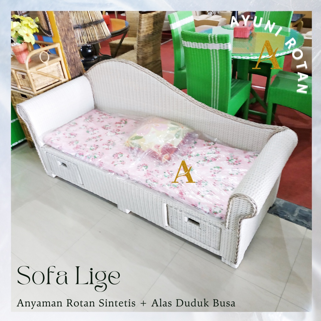 SOFA LIGE ROTAN SINTETIS